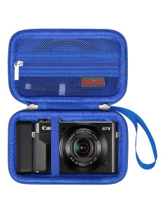 Funda de transporte Elonbo para Canon G7 X Mark III - Azul