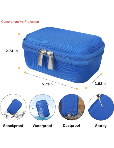 Funda de transporte Elonbo para Canon G7 X Mark III - Azul