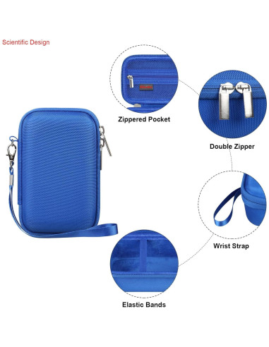 Funda de transporte Elonbo para Canon G7 X Mark III - Azul