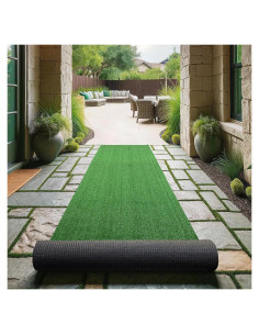 Ottomanson Césped Artificial 81x305 cm Verde Runner