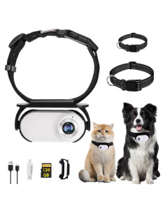 Collar Cámara Mini Pet Baby 128GB 1080P para Gatos y Perros