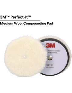 Almohadilla de Lana 3M Perfect-It 130 mm Mediana para Pulido 2