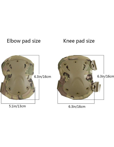 Conjunto Almohadillas Protectores AOUTACC para Rodillas y Codos