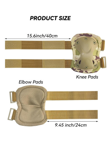 Conjunto Almohadillas Protectores AOUTACC para Rodillas y Codos