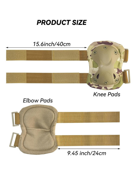 Conjunto Almohadillas Protectores AOUTACC para Rodillas y Codos