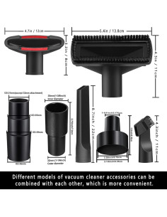 Kit de Accesorios de Aspiradora Universal Riolin 10 Piezas 2