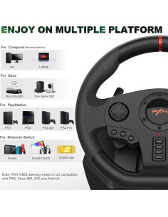 Rueda de Dirección PXN V900 para PC y Consolas 270/900 2