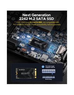ORICO 128GB M.2 2242 SATA SSD Interno Rápido Y20M-2242 2