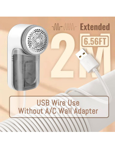 Quitapelusas iRUNTEK 2 en 1 con Cable, Afeitadora y Cepillo 2