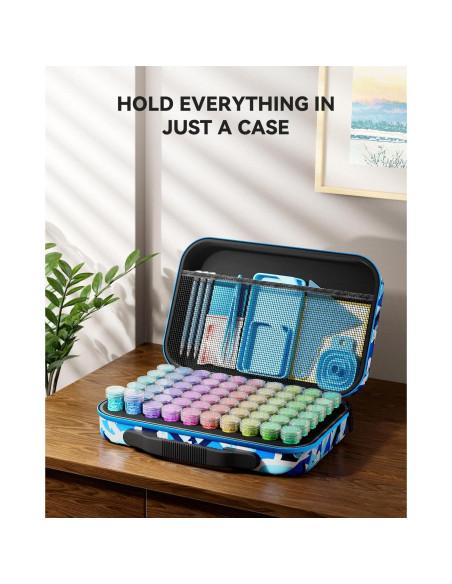 ARTDOT Kit de Almacenamiento para Pintura de Diamante 60 Slots