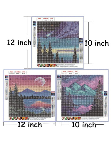 Kit de Pintura de Diamante TWBB 9 Piezas 30x30 cm