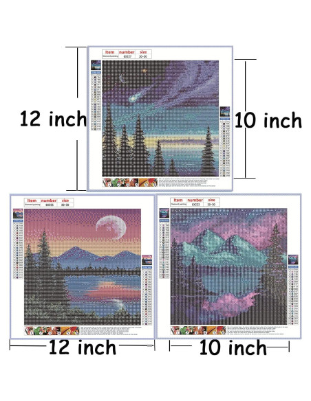 Kit de Pintura de Diamante TWBB 9 Piezas 30x30 cm