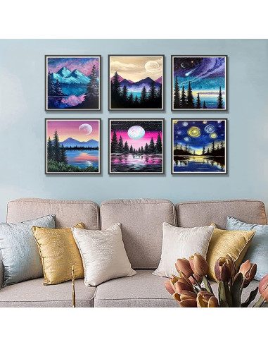 Kit de Pintura de Diamante TWBB 9 Piezas 30x30 cm