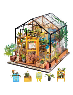 Rolife Kit Casa Miniatura DIY Invernadero LED 17x17 cm