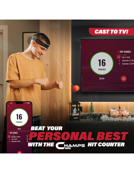 Bola de Reflexión de Boxeo Champs MMA - Ajustable para Todos