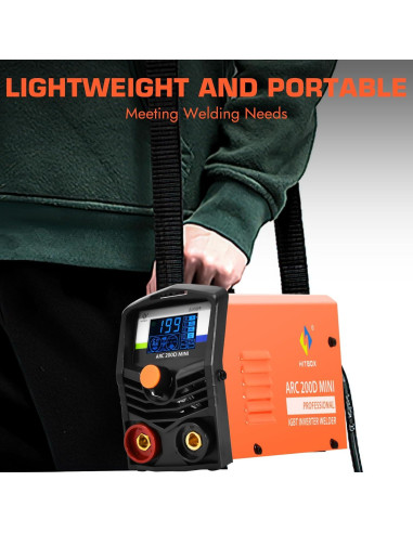 Soldador HITBOX ARC200D MINI 2 en 1 110V/220V Portátil