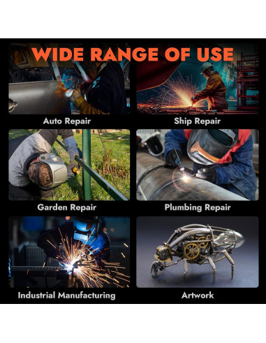 Soldador HITBOX ARC200D MINI 2 en 1 110V/220V Portátil