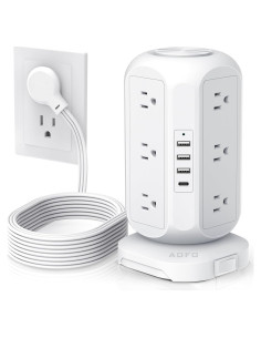 Regleta de Poder AOFO A316 con 12 Salidas y 4 USB