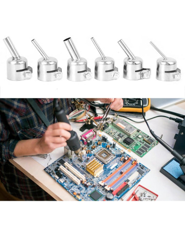 6 Boquillas Oblicuas para Pistola de Aire Caliente Chazcool