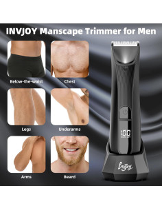 Recortadora de Cuerpo INVJOY HT-872 Impermeable con Luz 2