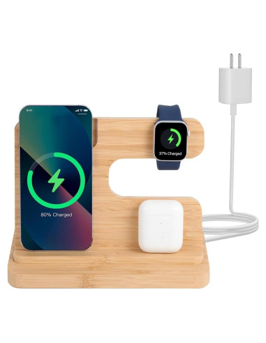 Estación de Carga Inalámbrica 3 en 1 Xunhomon para iPhone