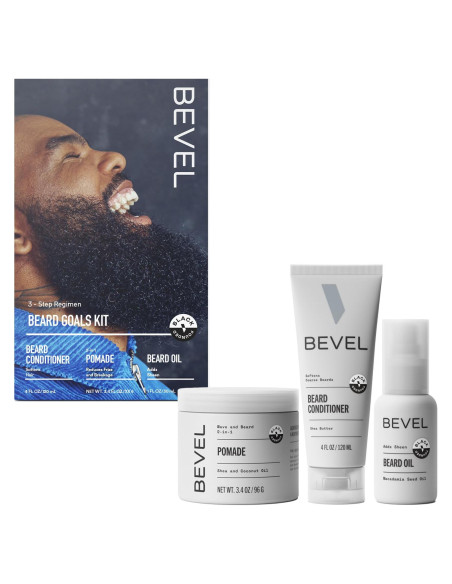 Kit Cuidado Barba Bevel - Acondicionador, Balsamo y Aceite