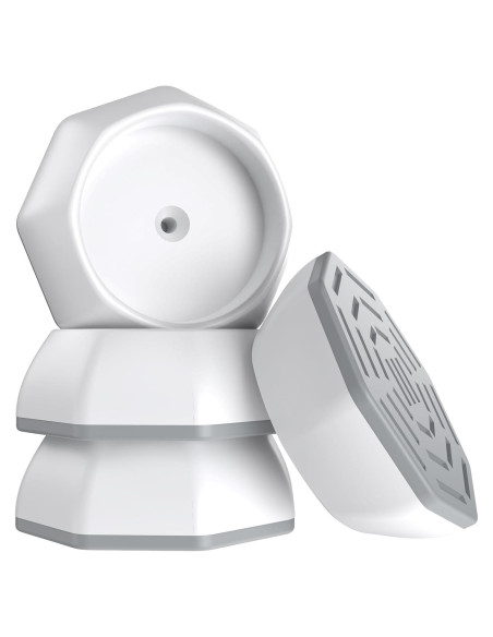 Protector de Pared ICERO para Puertas de Bebé - 4 Copas Blancas