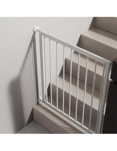 Protector de Pared ICERO para Puertas de Bebé - 4 Copas Blancas