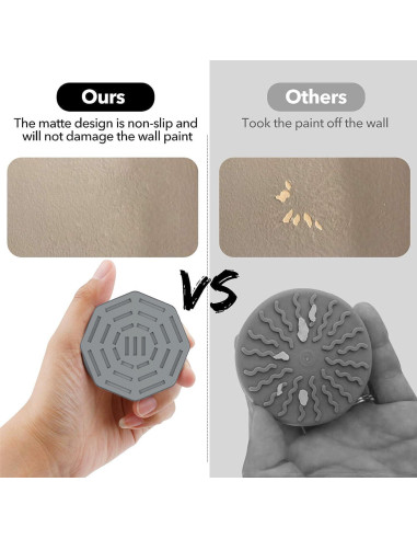 Protector de Pared ICERO para Puertas de Bebé - 4 Copas Blancas