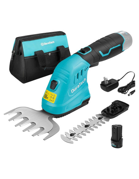 Cortadora de Setos Inalámbrica DURATECH 12V 2-en-1