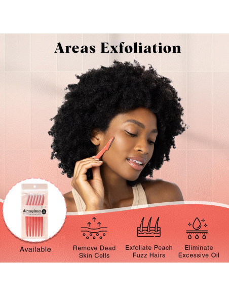 Navajas Dermaplaning Kitsch - 12 Piezas para Vello Facial