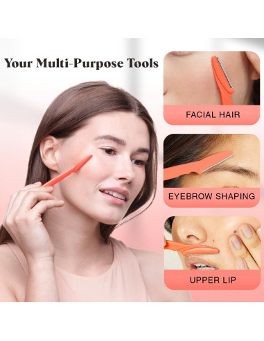 Navajas Dermaplaning Kitsch - 12 Piezas para Vello Facial