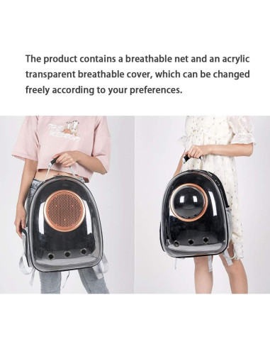 Mochila Transportadora Espacial Sipobuy para Mascotas 42x33x28cm