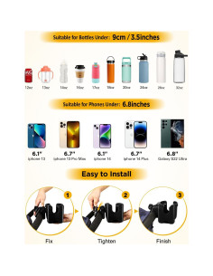 Soporte para Taza BUNDLEPRO FB-122 Ajustable 360 Negro 2