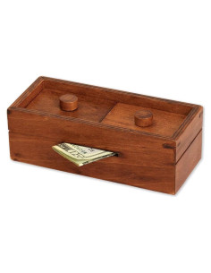 Caja de Dinero Secreta Melville Direct Rompecabezas Madera