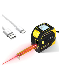 Cinta Métrica Láser 4-en-1 Genérico 100m Recargable