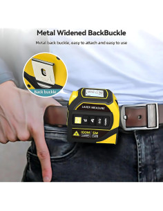 Cinta Métrica Láser 4-en-1 Genérico 100m Recargable 2