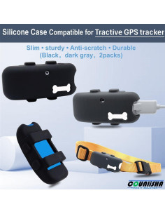 Paquete de 2 Fundas de Silicona Yotommi para GPS Tractive 2
