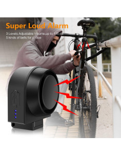 Alarma de Bicicleta Ebuyfire con Control Remoto 115dB IP55 2