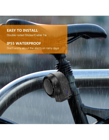 Alarma de Bicicleta Ebuyfire con Control Remoto 115dB IP55