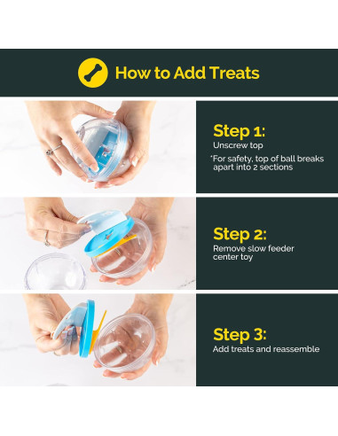 Pelota Interactiva Pet Zone IQ Treat Ball - 7,62 cm Dispensador