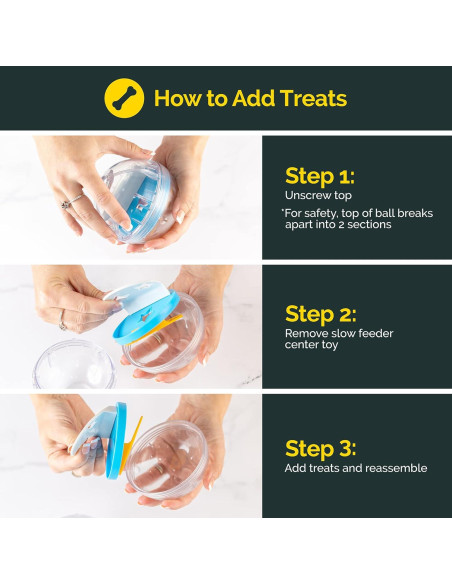 Pelota Interactiva Pet Zone IQ Treat Ball - 7,62 cm Dispensador