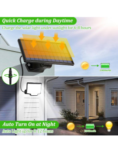 Luces Solares Bosceos 166 LED Sensor Movimiento 2-Pack 2