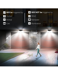 Luz Solar AmeriTop 3 Cabezas LED con Sensor Movimiento IP65 2