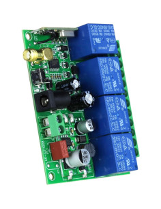 Interruptor Control Remoto 4CH Fushionsea 12V 10A Inalámbrico 2