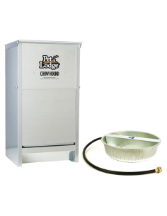 Comedero Automático Little Giant 25 lbs + Cuenco Agua 12 L