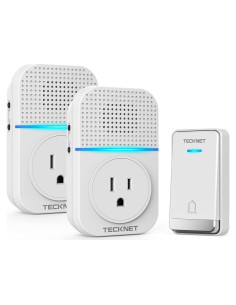 Timbre Inalámbrico TECKNET TK-WD003 400m Autoalimentado