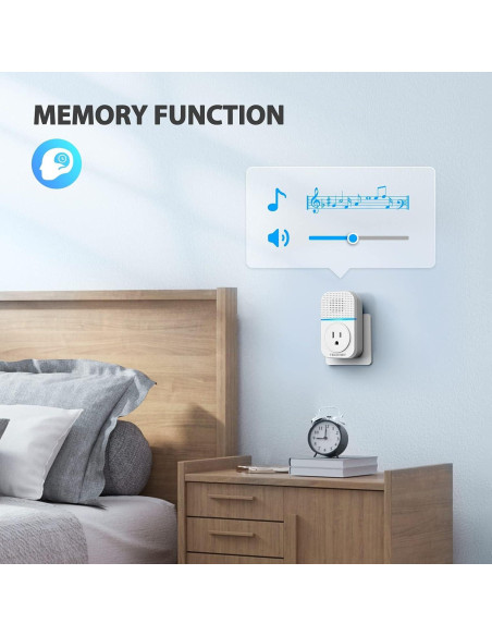 Timbre Inalámbrico TECKNET TK-WD003 400m Autoalimentado