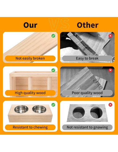 Comedero de Heno 3 en 1 BESNEW para Conejos y Cobayas