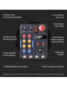 Controlador de Simulación de Granja PXN CB1 con 30 Botones 2